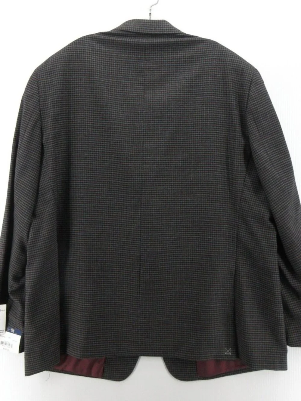 Hart Schaffner Marx Sport Coat 52 Blazer Wool Gingham Check Jacket NEW